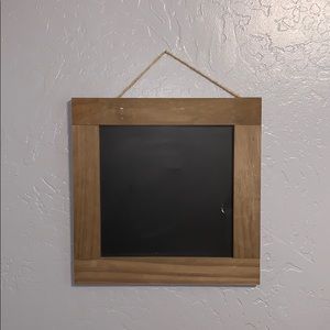 Magnetic wood frame w chalk board!